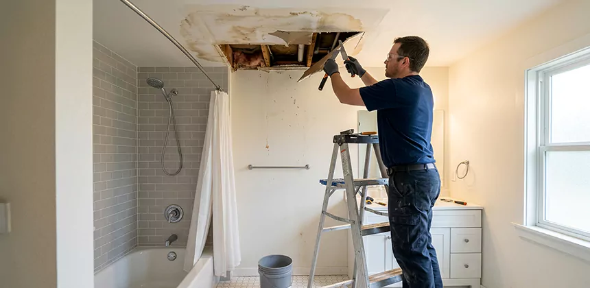 Bathroom Leak Ceiling Repair in Murrieta