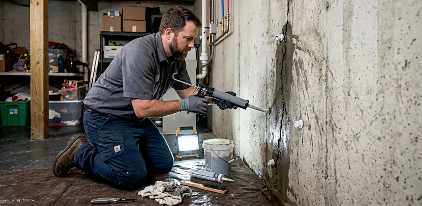 Basement Leak Repair From Inside in Murrieta